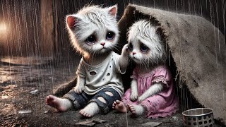 Poor Cats Rescued by Kindness 🔥cat ai cutecat catlover kitten lovestory [upl. by Jacobine820]