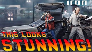 Iron Studios Deluxe Delorean Statue Set  Pre Order First Look [upl. by Aronson5]