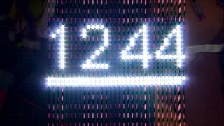 Test Led Matrix 16x32 with Arduino Uno R3  Test Clock [upl. by Kcirdnekal]