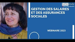 Gestion des salaires et des assurances sociales [upl. by Ellevel]