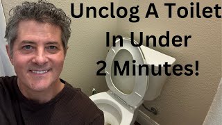 How To Unclog A Toilet In 2 Minutes [upl. by Fassold]