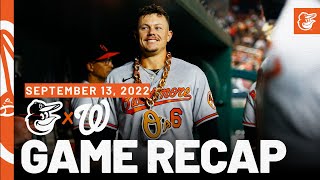 Orioles vs Nationals Game Recap 91322  Baltimore Orioles [upl. by Kluge]