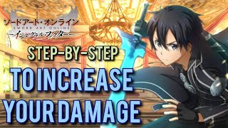 How to Increase Your Damage in SAOIF  The Ultimate Guide for All Players Sub Indonesia [upl. by Fidellas]