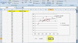 Correlation and Regression by using excel [upl. by Ronnica133]