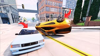 Realistic car crash 3  BeamNGdrive [upl. by Coady]