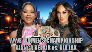 WWE 2K24  202411032WWE WOMENS CHAMPIONSHIPBIANCA BELAIR vs NIA JAX [upl. by Korney]