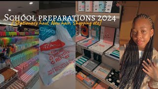 SCHOOL preparations 2024  Stationary haul New hair Shopping etc  South African YouTuber [upl. by Ramsa]