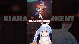 Pekora Funny Reaction To Kiara In Holocure Hololive [upl. by Francie]