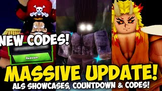 🔴 5NEW CODES New DEMON RENGOKU amp Prime Whitebeard  More ALS Official Showcases amp More [upl. by Nayk868]