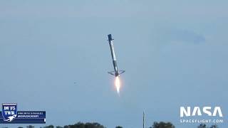 SpaceX CRS16 Falcon Landing Attempt 48 Miles Nikon P1000 [upl. by Northington]