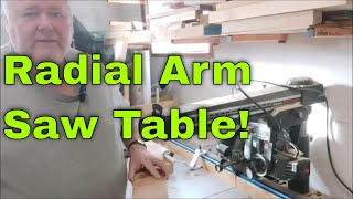 🔨 Radial Arm Saw TableThat Bee Man [upl. by Ahterahs397]