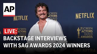 SAG Awards 2024 LIVE Interviews backstage with winners [upl. by Kienan316]