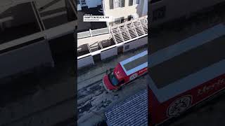 Cars Drive Through Sea Foam In New Hampshire [upl. by Ramilahs]