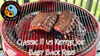 Kamado Joe Classic 2 vs the Kettle Joe Baby Back Ribs [upl. by Otrebron]