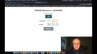 ESP8266 with DHT11  Chapter 2  ESP8266 as a WebServer [upl. by Edrick962]