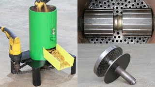 How To Make Homemade Feed Pellet Machine Using Drill Machine  DIY Feed Pellet Machine [upl. by Nevi]