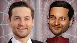 Tobey Maguire  spiderman   how to draw tobey maguire step by step [upl. by Ylil]