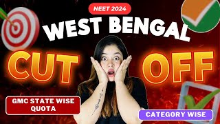 West Bengal NEET CUT OFF 2024  WB MBBS Cut Off 2024  MBBS Govt College Cut off 2024  NEET 2024 [upl. by Reinwald]