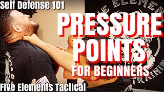 SELF DEFENSE PRESSURE POINTS FOR BEGINNERS  SELF DEFENSE 101  Five Elements Tactical [upl. by Niryt]