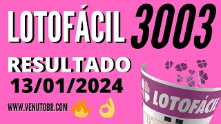 🍀 Resultado Lotofácil 3003 [upl. by Belanger792]