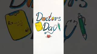 Doctors day drawing  Doctors day poster drawing  Doctors day drawing easy ytshorts shorts [upl. by Selec531]