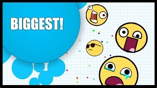 NO TEAMING  Agario  AGARIO BIGGEST CELL amp 2v1 TEAM STOMPING [upl. by Eirrej]