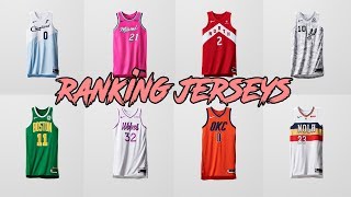 RANKING ALL THE NEW NBA EARNED JERSEYS [upl. by Noirda]