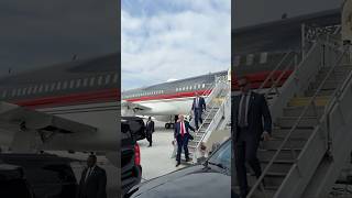 🇺🇸 Donald Trump arrives to Georgia for todays rallies in Powder Springs and Atlanta Oct 28 2024 [upl. by Asile]