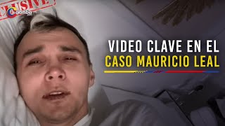 Vídeo de Mauricio Leal minutos antes de morir que sería clave en el caso [upl. by Nodnal784]