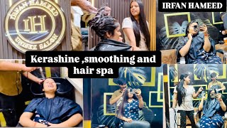 Smoothing kerashine and hair spa sab Karwaya ek sath festival k liye rakshabandhan bhaibhen [upl. by Imray976]