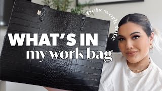 WHATS IN MY WORK BAG 2022  Everyday Bag Essentials [upl. by Ettegroeg]