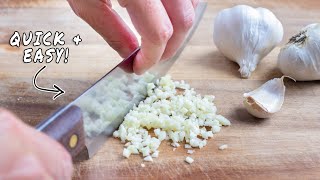 The BEST Way to Peel amp Mince Garlic [upl. by Bellina]