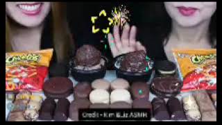 ASMR ICE CREAM DESSERT RACE  CHOCOLATE  MUKBANG [upl. by Alenson302]