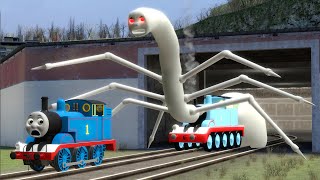 Building a Thomas Train Chased By Thomas Train EaterCursed Thomas and Friends Family in Garrys Mod [upl. by Philine]