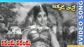 Kadaladu Vadaladu Movie Ikkada Vaade Video Song NTR Jayalalitha skyvideostelugu [upl. by Bilek]