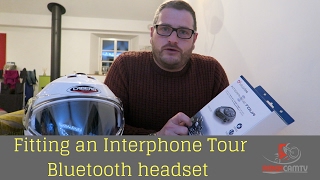 Fitting an Interphone Tour Bike Intercom System to a Caberg Helmet [upl. by Llertac]