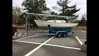 South Coast 23 sailboat rebuild  Farewell to our Bayliner 2452 outboard conversion [upl. by Vern]