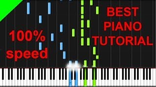 Avicii  I Could Be The One piano tutorial [upl. by Ellenaej]