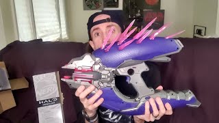 Nerf Halo Needler unboxing 100 Covenant weapon is it worth it [upl. by Felty451]