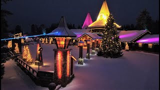 Village du Père Noël à Rovaniemi Laponie juste avant Noël Santa Claus Village Finlande Papa [upl. by Cecilla]