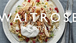 Tahini Chicken with Persian Rice  Waitrose amp Partners [upl. by Reis]