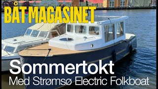 Sommertokt med Strømsø Electric Folkboat fra Stavern til Tønsberg [upl. by Arbrab]