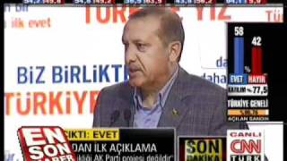 Referandum 2010  Recep Tayyip Erdoganin Tesekkürleri Okyanus Ötesine Mesaji [upl. by Jabez]