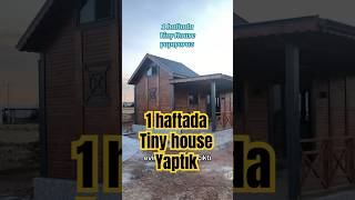 1 haftada tiny house yaptık part1 tinyhouse building construction [upl. by Nirred]