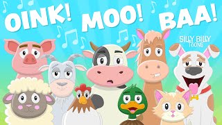 Silly Animal Sounds Song Woof Woof Miaow Miaow  Silly Billy Toons  Funny Songs for Silly Kids [upl. by Wixted]