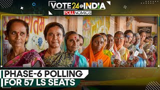 India General Election 2024 Polling underway in 58 constituencies spread over 6 states and 2 UTs [upl. by Macdougall259]