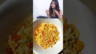 Mouni Roys Favourite Bhel Puri Recipe shorts [upl. by Aicenaj]