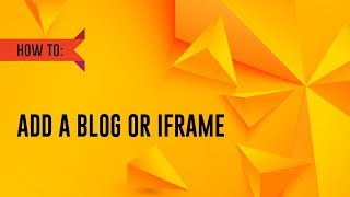 Emaze Tutorial  How to add a blog or iframe to a website [upl. by Pedrotti972]