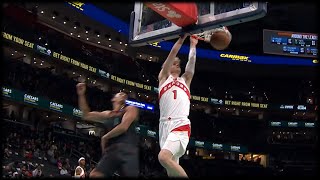 Gradey Dick Slam Dunk AND1  RAPTORS vs WIZARDS [upl. by Aynuat]