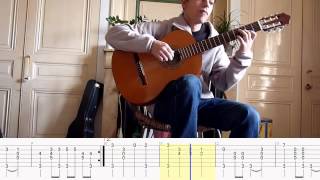 La Danse des Canards  TABLATURE Picking pour guitare fingerstyle [upl. by Hancock]